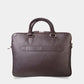 Man > bag portfolio gd- 3 bölmeli kahverengi deri evrak çantası
