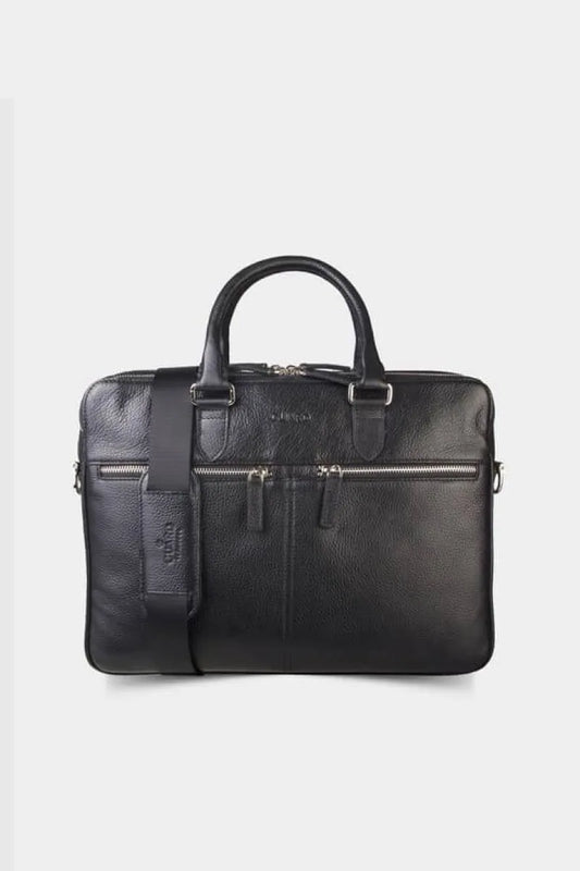 Gd 3 bölmeli siyah deri evrak çantası / man > bag > portfolio bag