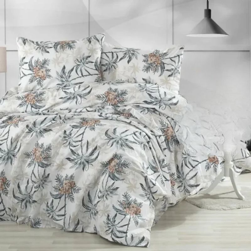 Ada, Duvet Cover Set - Green Floral