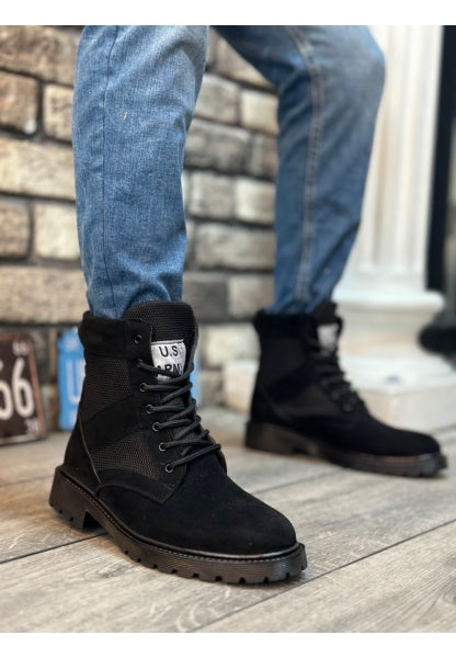 Bo- Ba0087 U.S. Army Lace-Up Men'S Sports Suede Boots