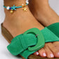 Women > shoes slippers mj- alandra kadın hakiki deri yeşil terlik