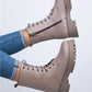 Mj- anna kadın hakiki deri bağcıklı fermuarlı vizon bot / women > shoes > boots