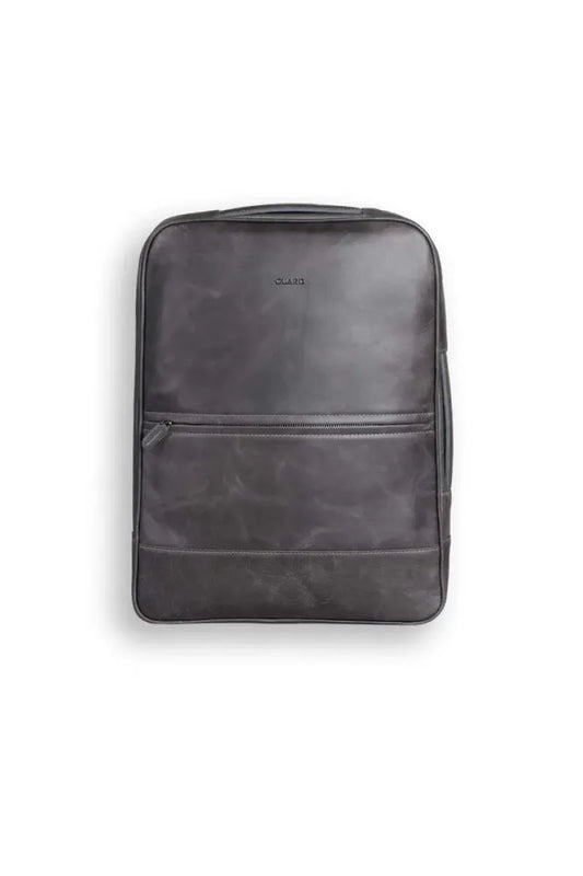 Gd antik gri hakiki deri ince sırt ve el çantası / man> bag> backpack