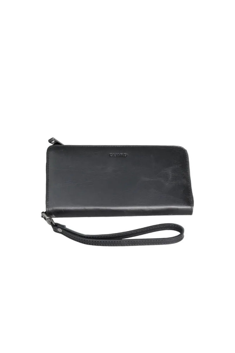 Gd- antik siyah çok fonksiyonlu hakiki deri cüzdan ve el çantası / accessories >