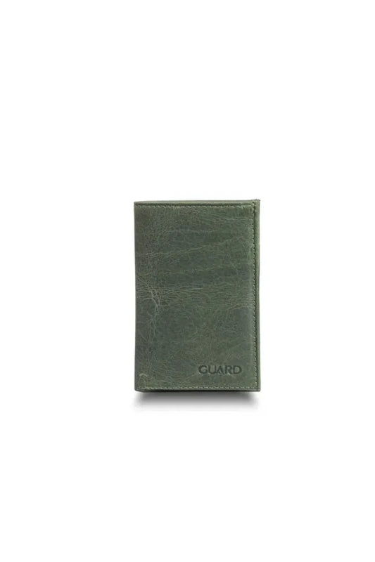 Gd antik yeşil ince mini deri erkek cüzdanı / accessories > wallet
