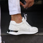 So- beyaz deri kamuflaj detaylı spor erkek ayakkabı