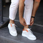 So- beyaz süet sneakers erkek ayakkabı