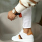 So- beyaz taba deri sneakers erkek ayakkabı