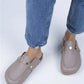 Women > shoes slippers mj- bonita kadın hakiki deri zımbalı vizon - gold terlik