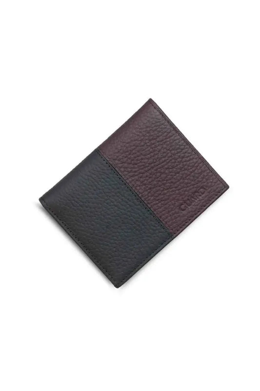 Gd mat bordo/siyah deri erkek cüzdan / accessories > wallet