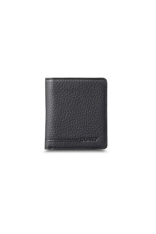 Gd bozuk para girişli mat siyah deri erkek cüzdanı / accessories > wallet
