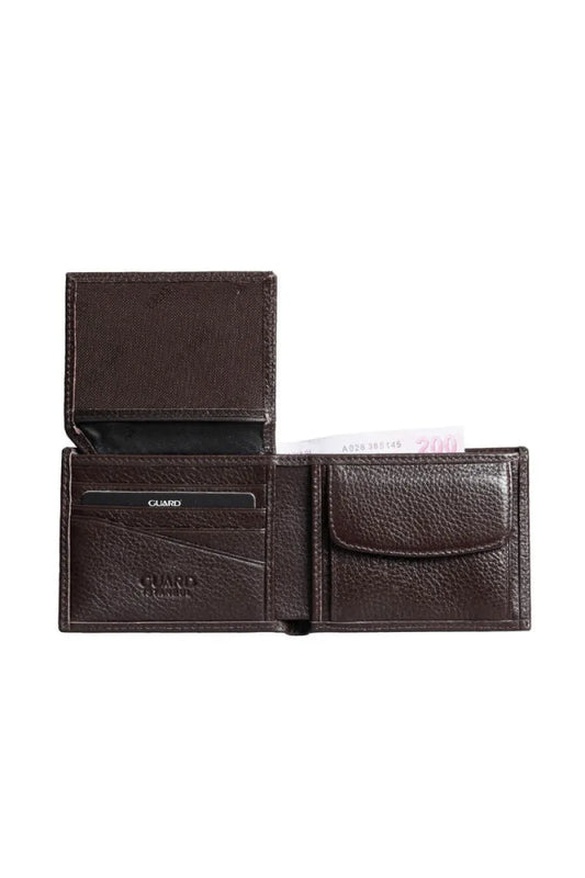 Accessories > wallet gd- bozuk paralıklı pisotlu kahverengi hakiki deri yatay