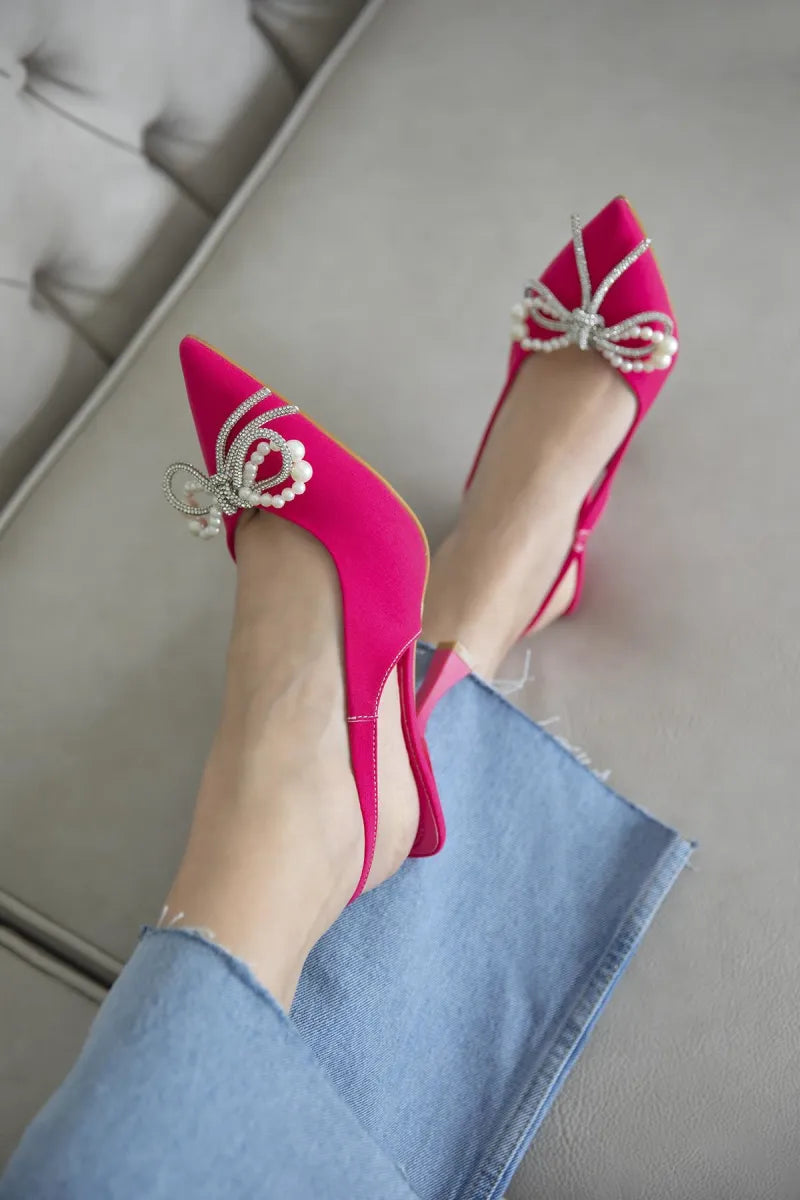 Women > shoes stilettos st- carlota kadın topuklu toka detay kumaş sandalet