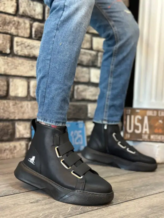 Co- Ba0142 Banded Men’s High Sole Sports Boots - Man > Shoes.