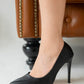 St cosy kadın deri stiletto siyah / women > shoes > stilettos