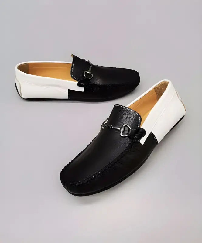 Cs- 10 Men’S Shoes - 3521 - Black / White - Man > Loafer.