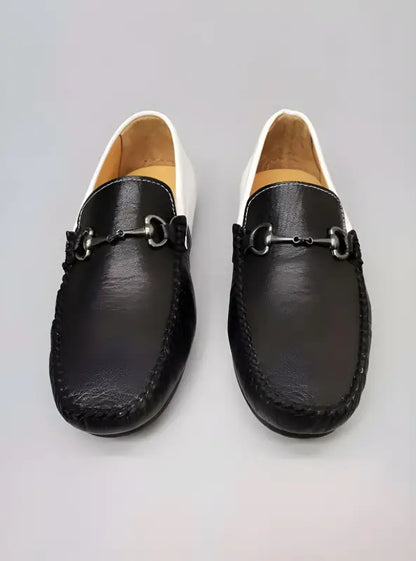 Cs- 10 Men’S Shoes - 3521 - Black / White - Man > Loafer.