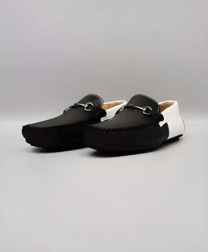 Cs- 10 Men’S Shoes - 3521 - Black / White - Man > Loafer.