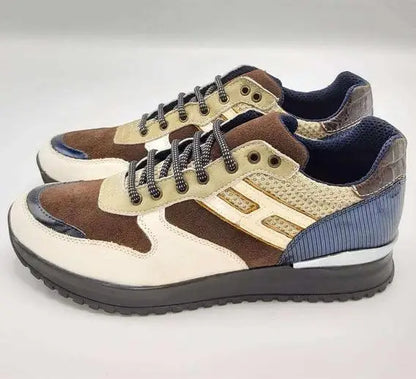 Cs- 8000- Men’S Shoes- 596 - White / Brown - Man > Shoes Sneakers.