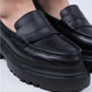 Mj- danita kadın hakiki deri loafer siyah ayakkabı / women > shoes > espadrilles