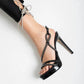 St destina kadın taş detay topuklu rugan ayakkabı siyah / women > shoes >