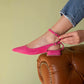 St edel kadın topuklu süet ayakkabı fuşya / women > shoes > stilettos