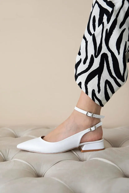 St edel kadın topuklu deri ayakkabı beyaz / women > shoes > stilettos