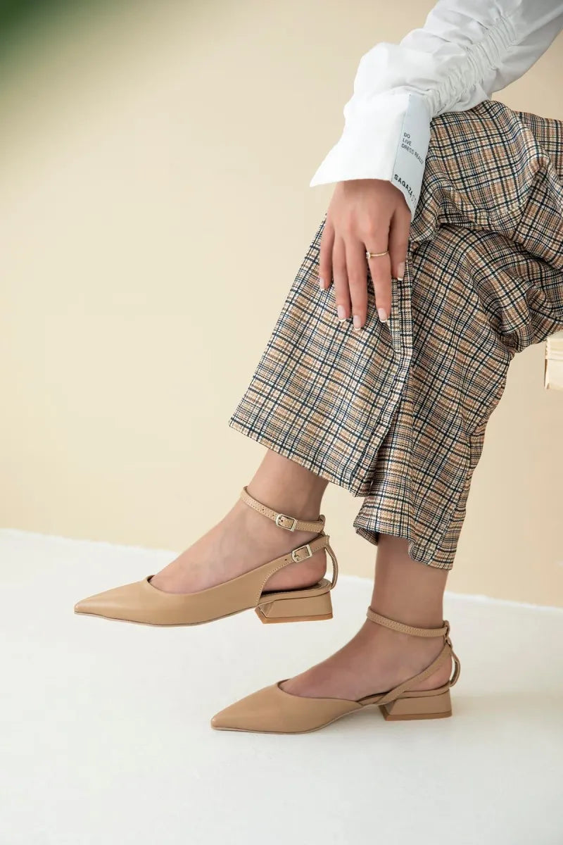 St- edel kadın topuklu deri ayakkabı ten / women > shoes > stilettos