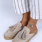Women > shoes slippers mj- edita hakiki deri önü kapalı bej terlik