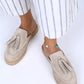 Women > shoes slippers mj- edita hakiki deri önü kapalı bej terlik