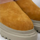 Women > shoes slippers mj- edna kadın hakiki deri bağcıksız hardal - süet terlik