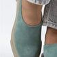 Women > shoes slippers mj- edna kadın hakiki deri bağcıksız mint yeşili - süet