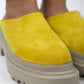 Women > shoes slippers mj- edna kadın hakiki deri bağcıksız sarı - süet terlik