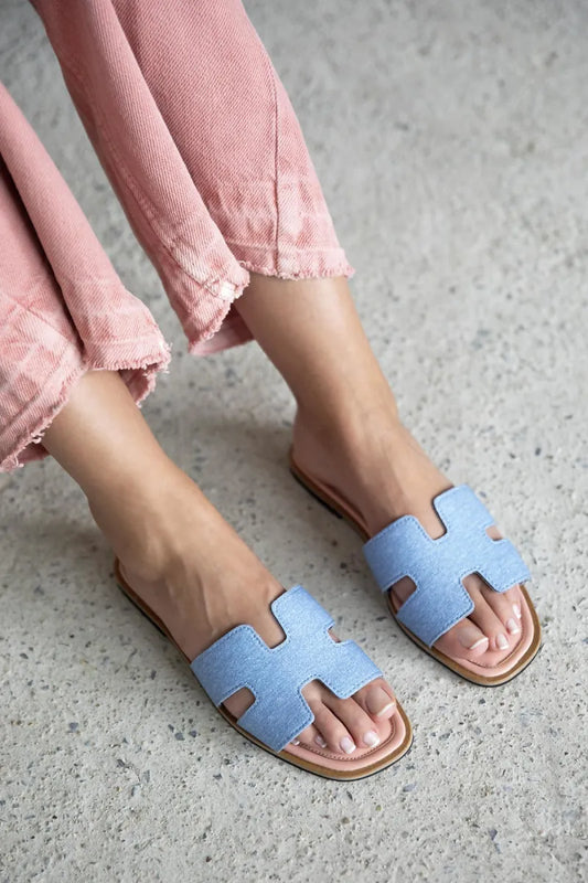 Women > shoes slippers st- eliza kadın jurdan taban kumaş terlik kot