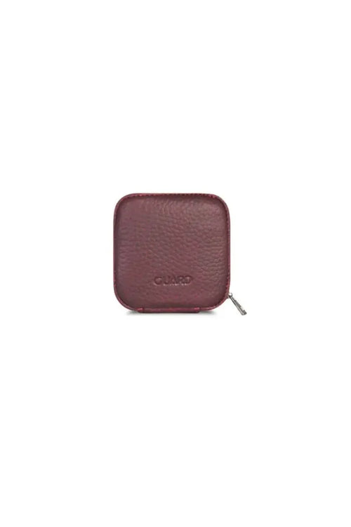 GD- Purple Zippered Leather Mini Accessory Bag