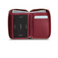 Accessories > wallet gd- fermuarlı kırmızı deri mini cüzdan