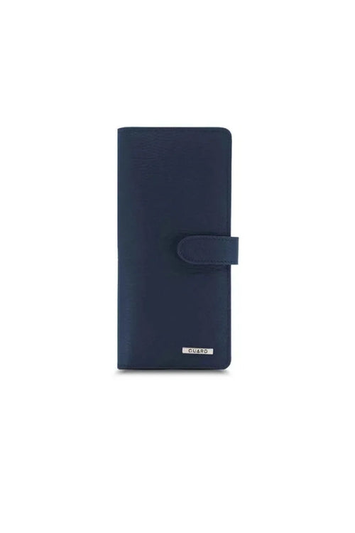 GD- Navy Blue Card and Money Slot Leather Telephone Wallet