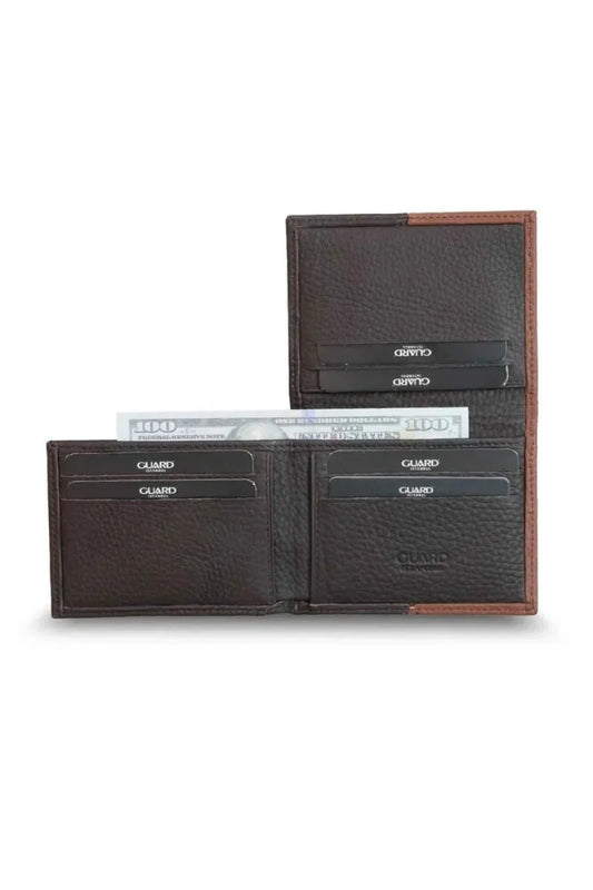 Gd- mat taba - kahverengi deri erkek cüzdan / accessories > wallet