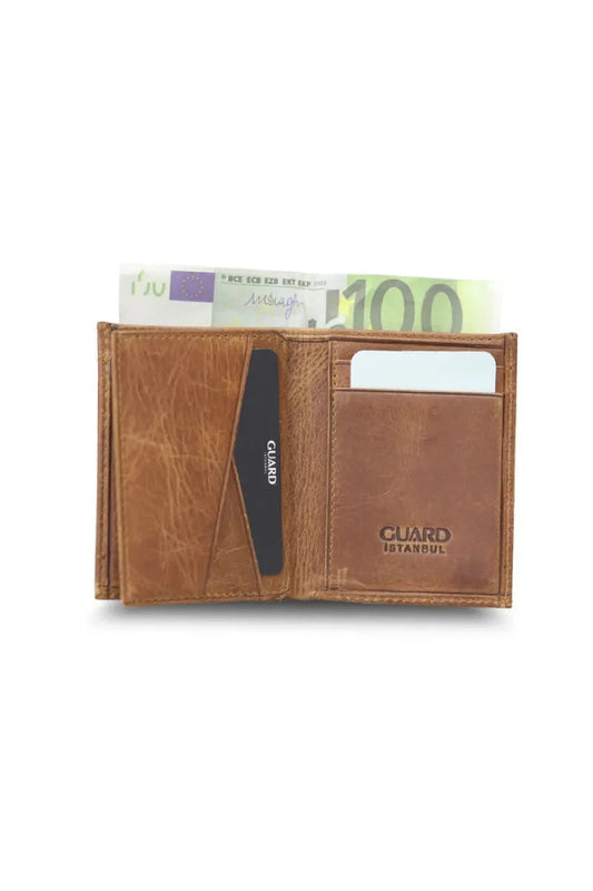 Gd- minimal antik taba deri erkek cüzdanı / accessories > wallet