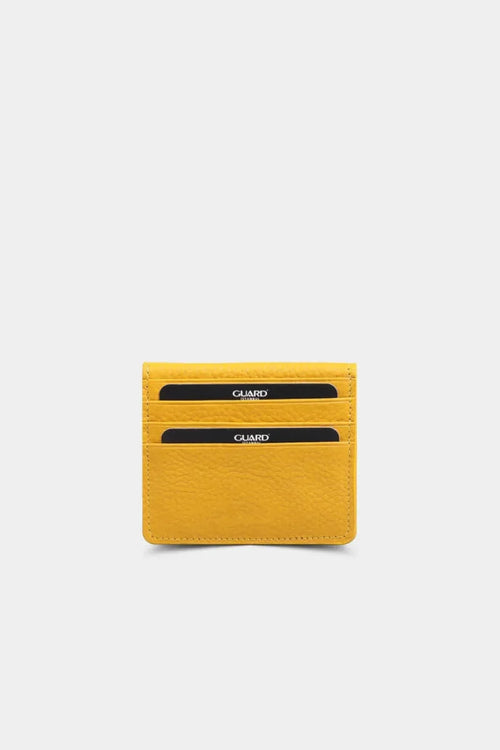 GD- Yellow Egger Design Leather Card