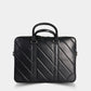 Gd - yatay dikişli laptop girişli deri evrak çantası (siyah)