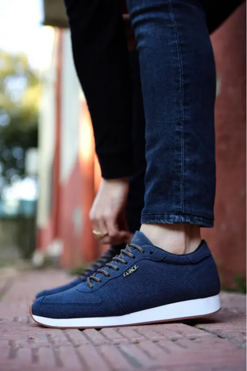 KN- Daily Shoes 002 Suede Navy Blue