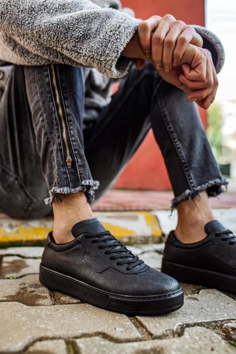 Kn- günlük ayakkabı 060 siyah (siyah taban) / man > shoes > sneakers