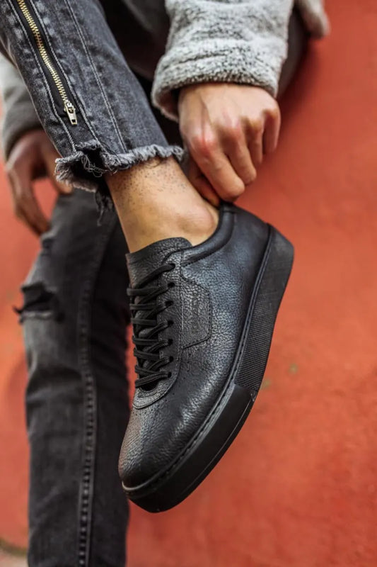 Kn- günlük ayakkabı 060 siyah (siyah taban) / man > shoes > sneakers