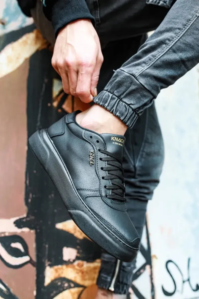 Man > shoes sneakers kn- günlük ayakkabı 222 siyah (siyah taban)