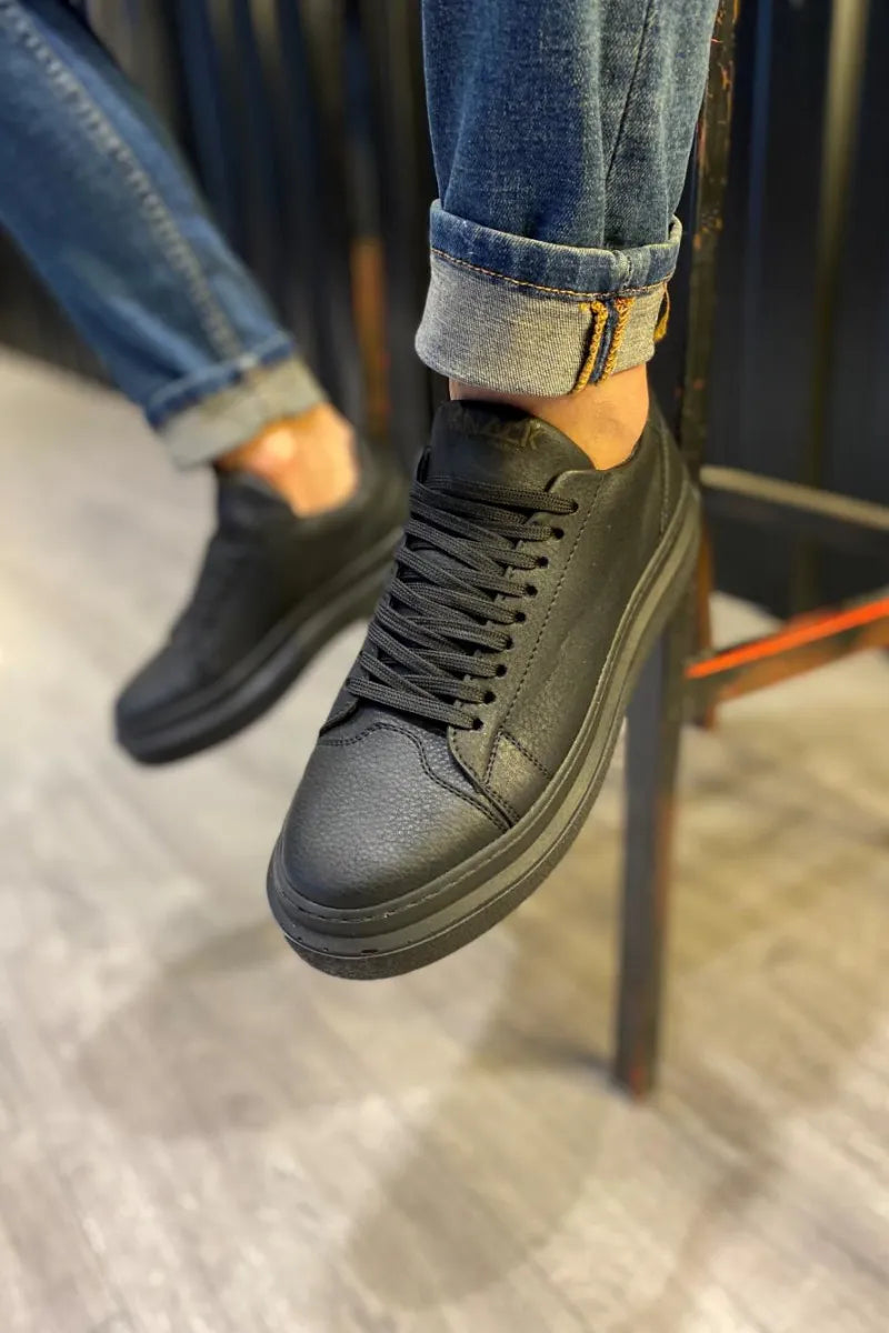 Man > shoes sneakers kn- günlük ayakkabı 421 siyah (siyah taban)