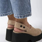 Women > shoes sandals mj- hope kadın hakiki deri kemerli çıtçıtlı bej süet -