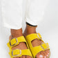 Women > shoes slippers mj- irene kadın hakiki deri çift tokalı açık sarı - gold