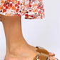 Women > shoes slippers mj- jade hakiki deri tek bant gümüş tokalı taba terlik