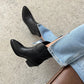 St- jenson kadın hakiki deri topuklu deri bot siyah / women > shoes > boots